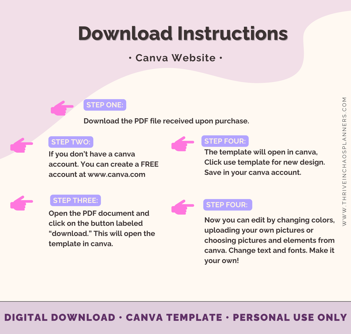 Digital Vision Board Canva Templates
