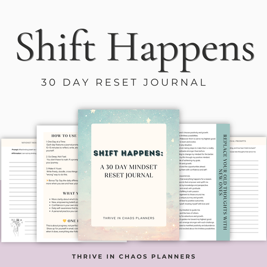 Shift Happens: 30-Day Mindset Reset Workbook