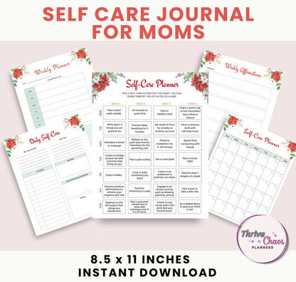Holiday Haven: Self-Care Planner for Moms, Self-Care Journal