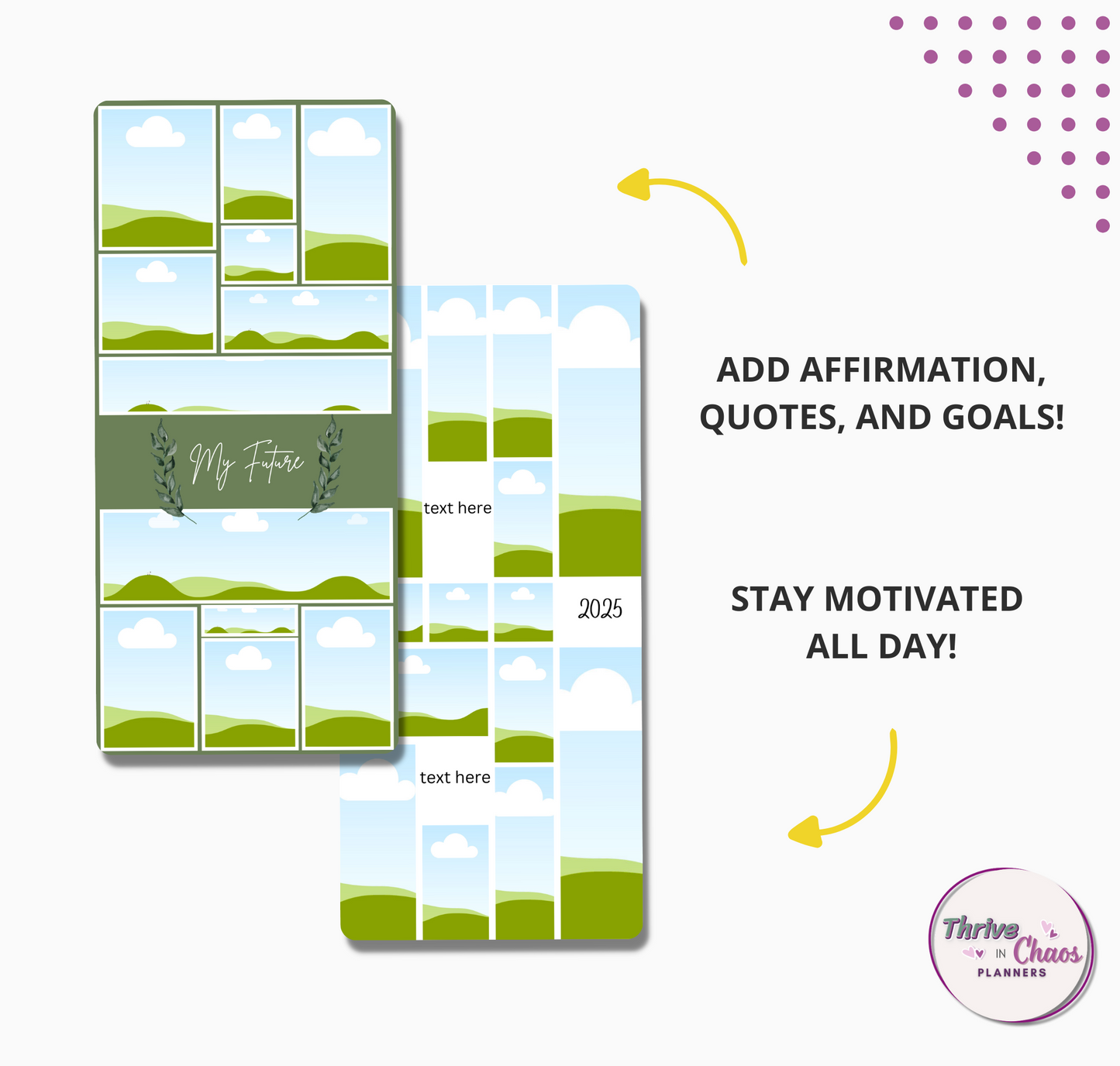 Cell Phone Vision Board Canva Templates