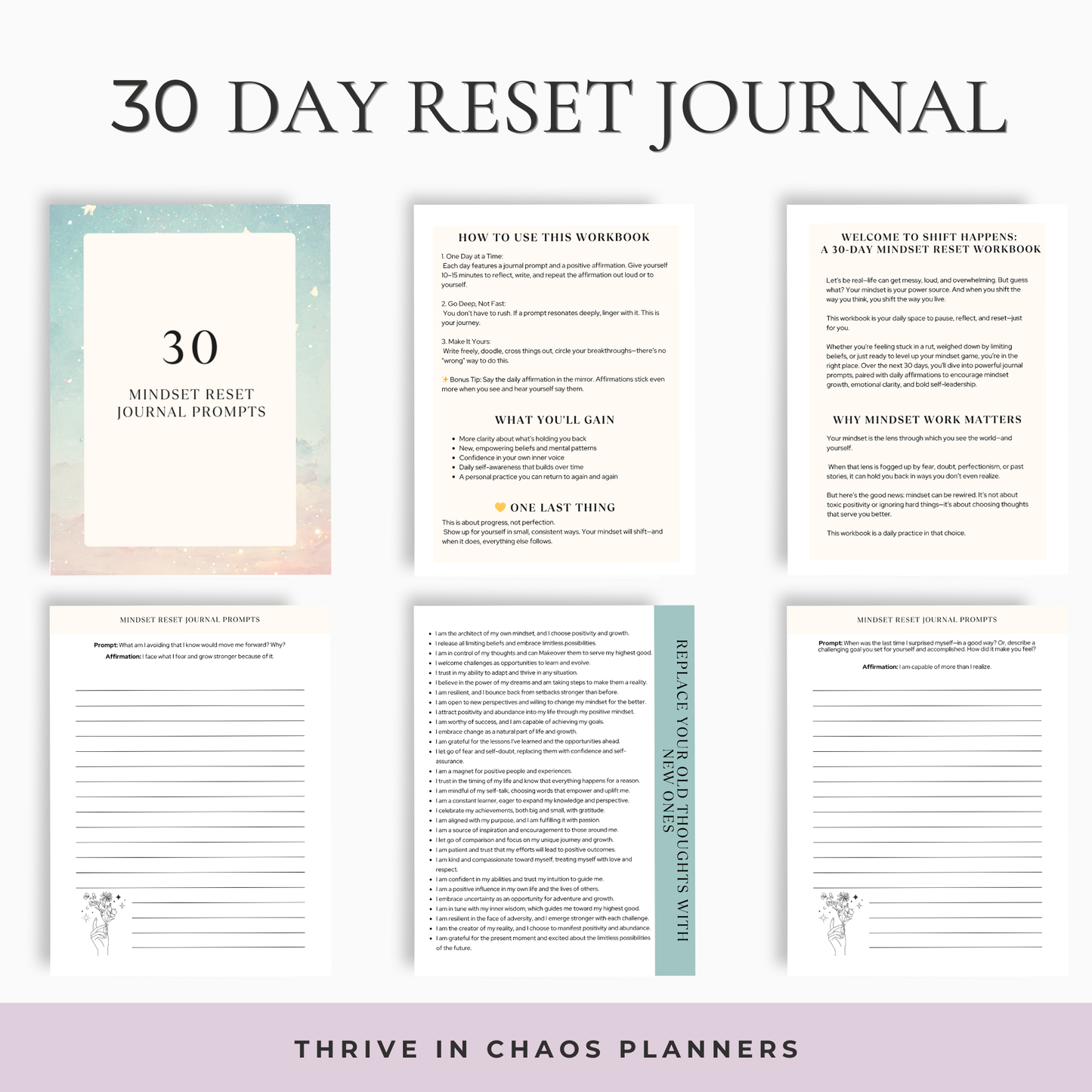 Shift Happens: 30-Day Mindset Reset Workbook