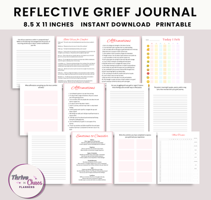 Reflection Journal for Coping with Grief