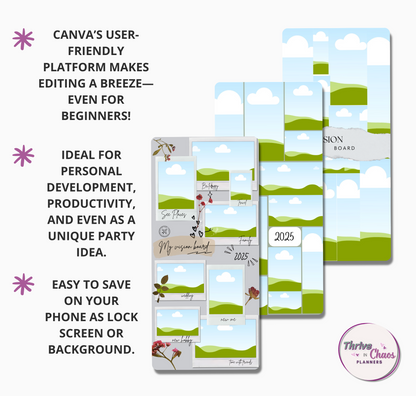 Cell Phone Vision Board Canva Templates