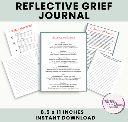 Reflective Journal for Coping with Grief