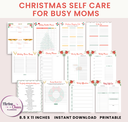 Holiday Haven: Self-Care Planner for Moms, Self-Care Journal