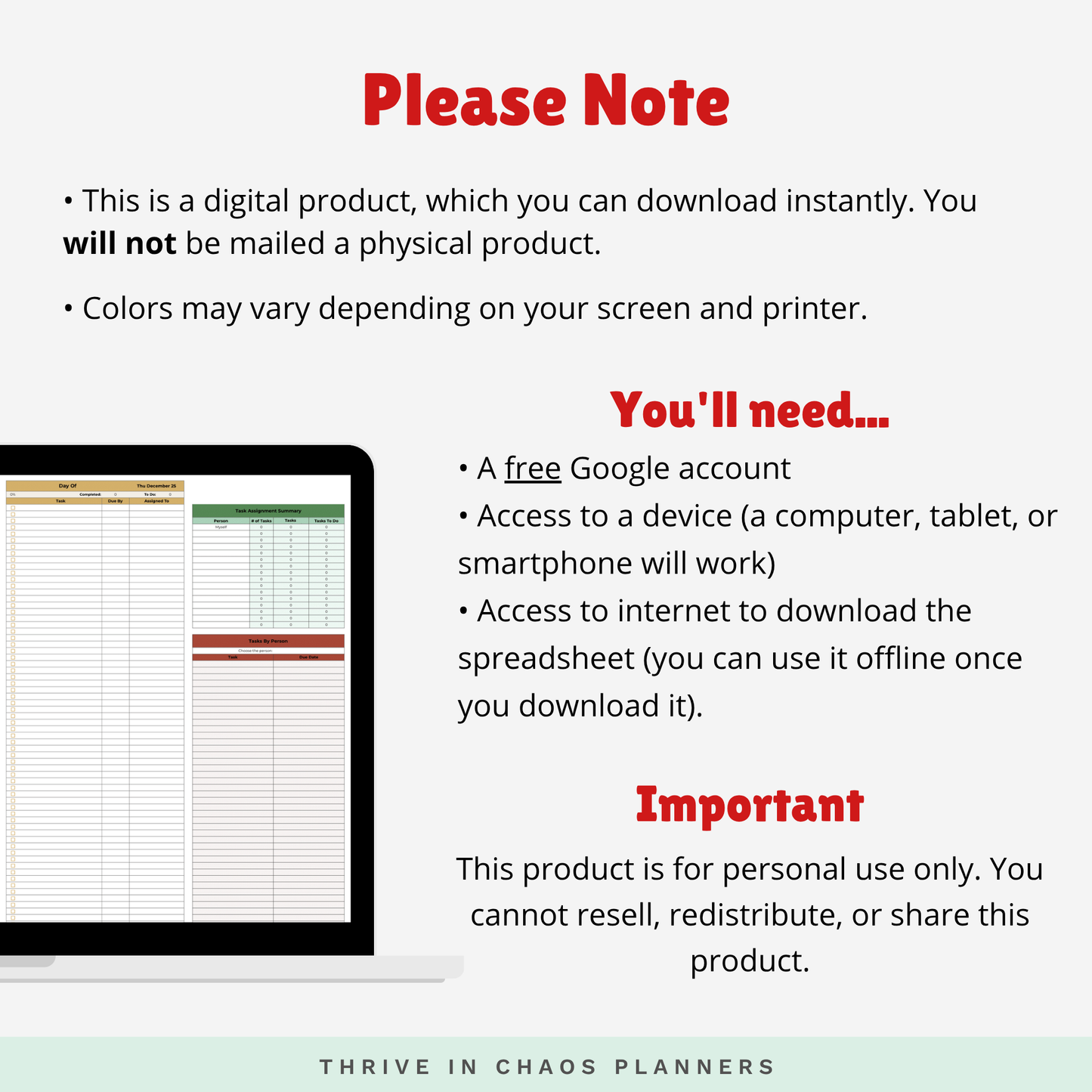 Ultimate Christmas Planner Google Sheet – Digital Holiday Organizer for Gifts, Budget, Cards & More